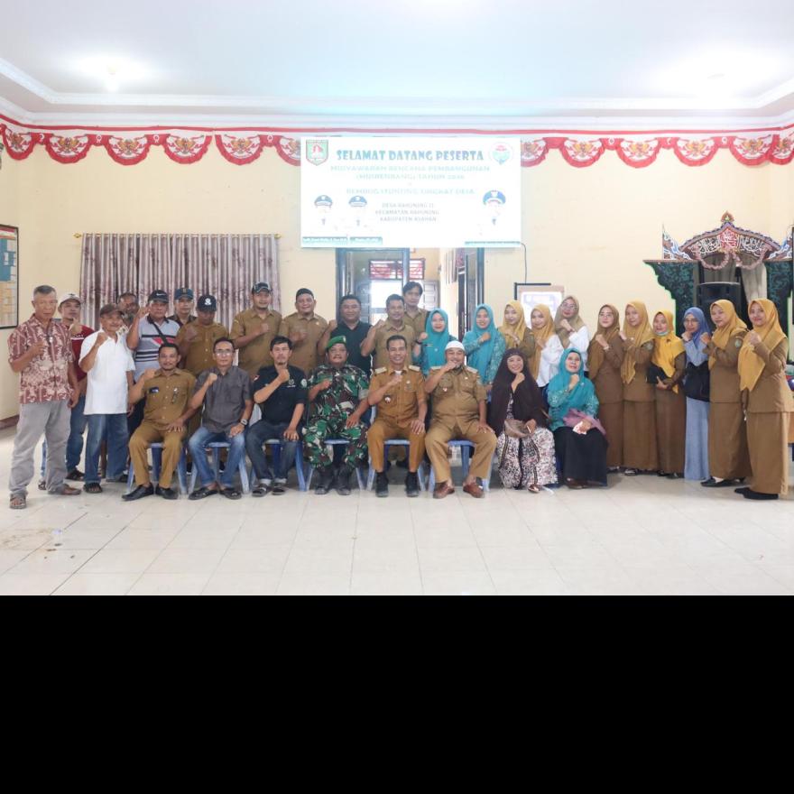 KEGIATAN MUSYAWARAH RENCANA PEMBANGUNAN DAN REMBUK STUNTING TINGKAT DESA DESA RAHUNING II